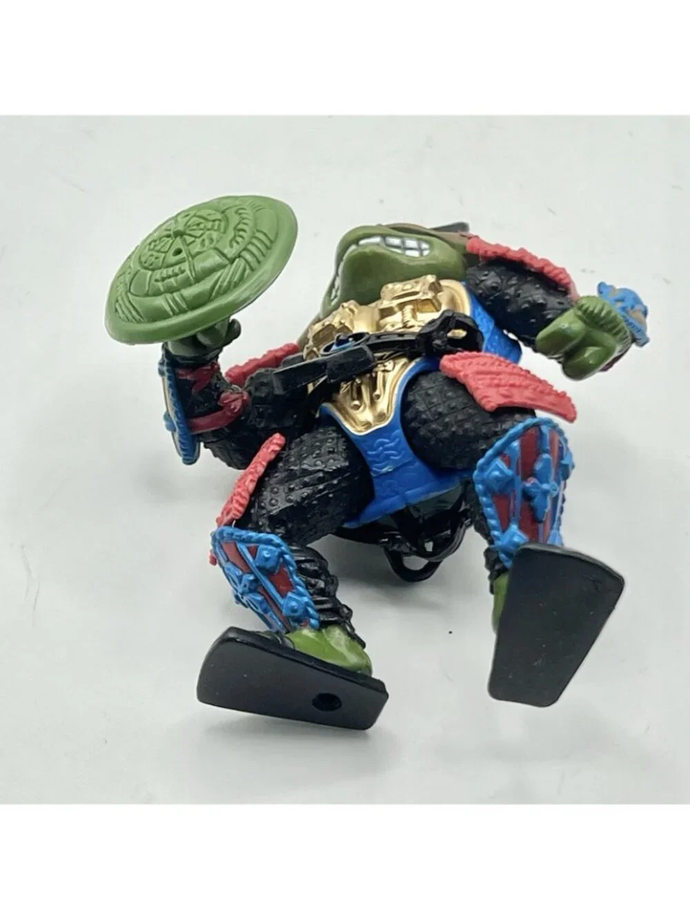 1990 TMNT Teenage Mutant Ninja Turtles – SAMURAI LEONARDO – With Shield